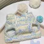 Soft Knit Pom Pom Cat Hoodie by CATATI SELECTED - L - Accessories - Catati