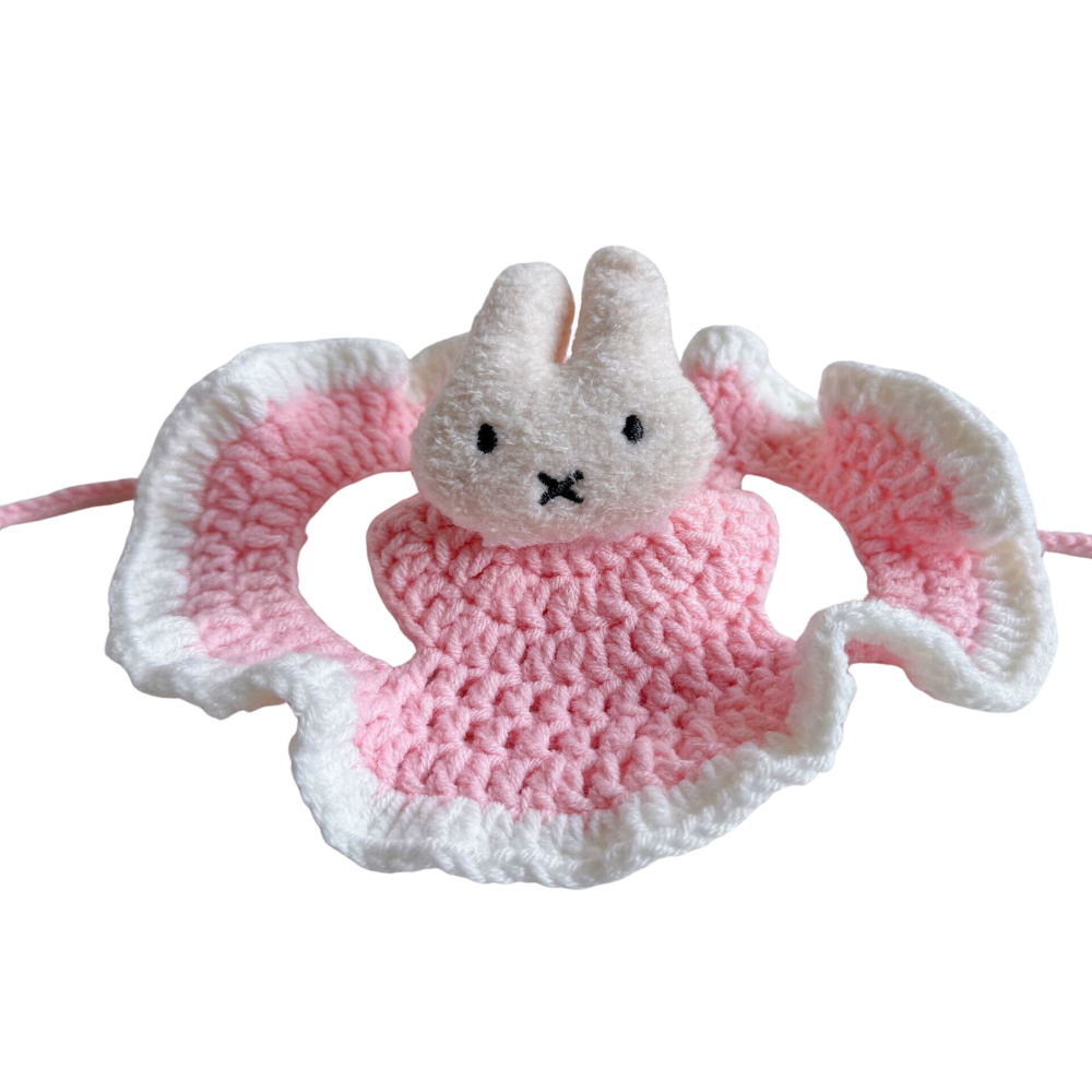 Hand-Knitted Crochet Cat Hat - Cute Artisan Pet Accessory