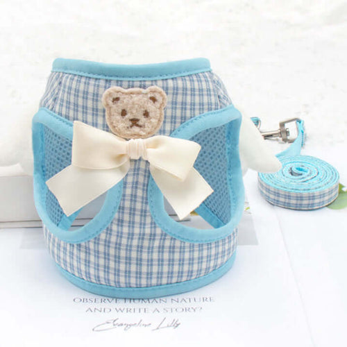 Angel Wing Cat Harness – Soft Breathable Vest with Leash - Blue / S - Accessories - Catati Cat Store