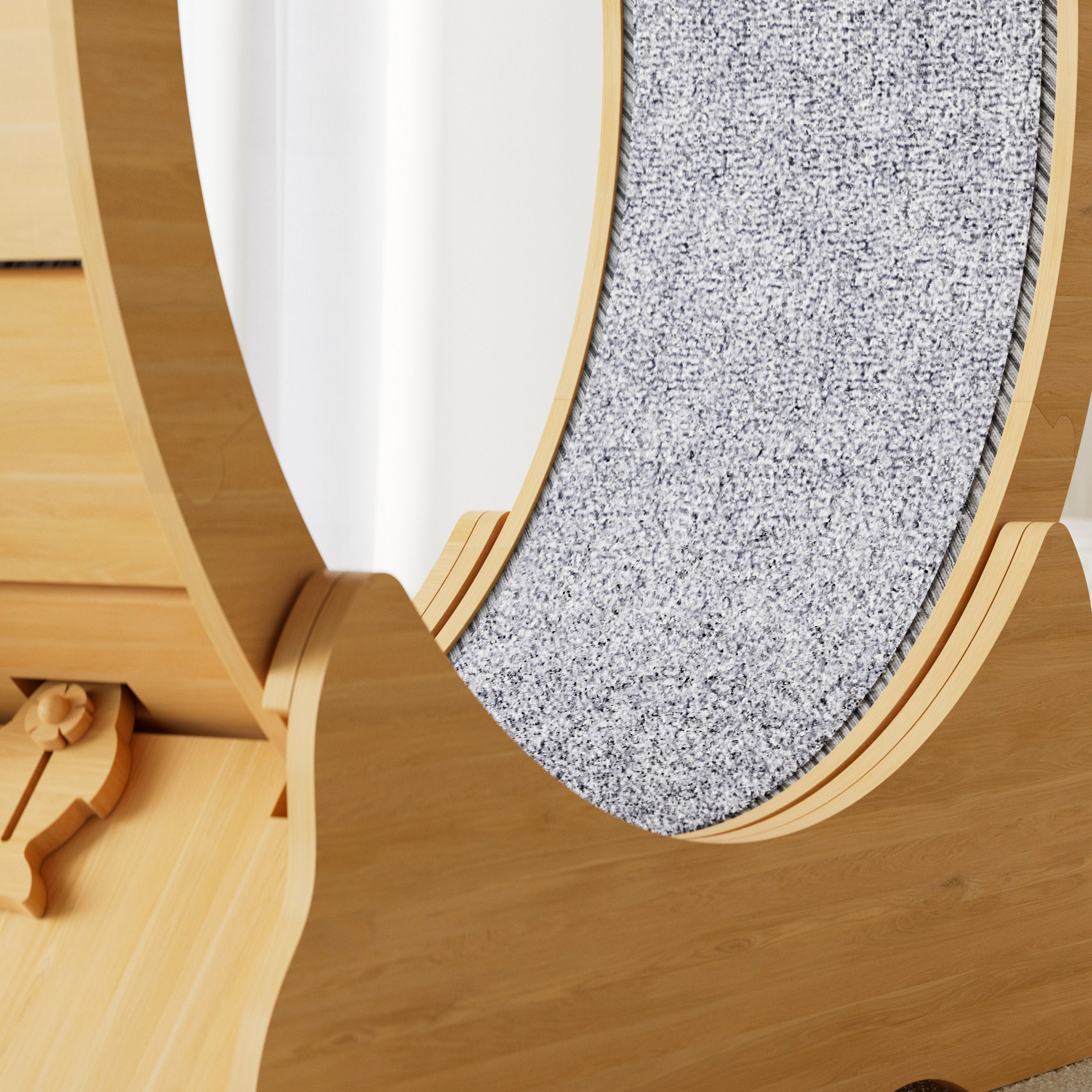 Cat Exercise Wheel - Quiet Motion & Integrated Scratching Surface