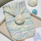 Soft Knit Pom Pom Cat Hoodie by CATATI SELECTED - L - Accessories - Catati