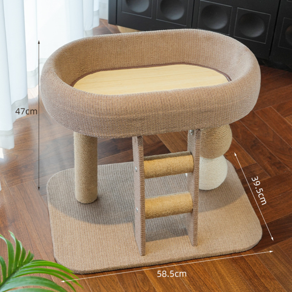 Sisal Cat Nest & Activity Centre - Modern Scandi Design - Default Title - Furniture - Catati Cat Store