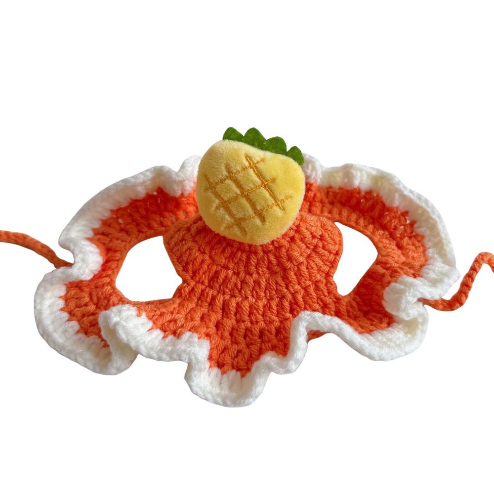 Hand-Knitted Crochet Cat Hat - Cute Artisan Pet Accessory