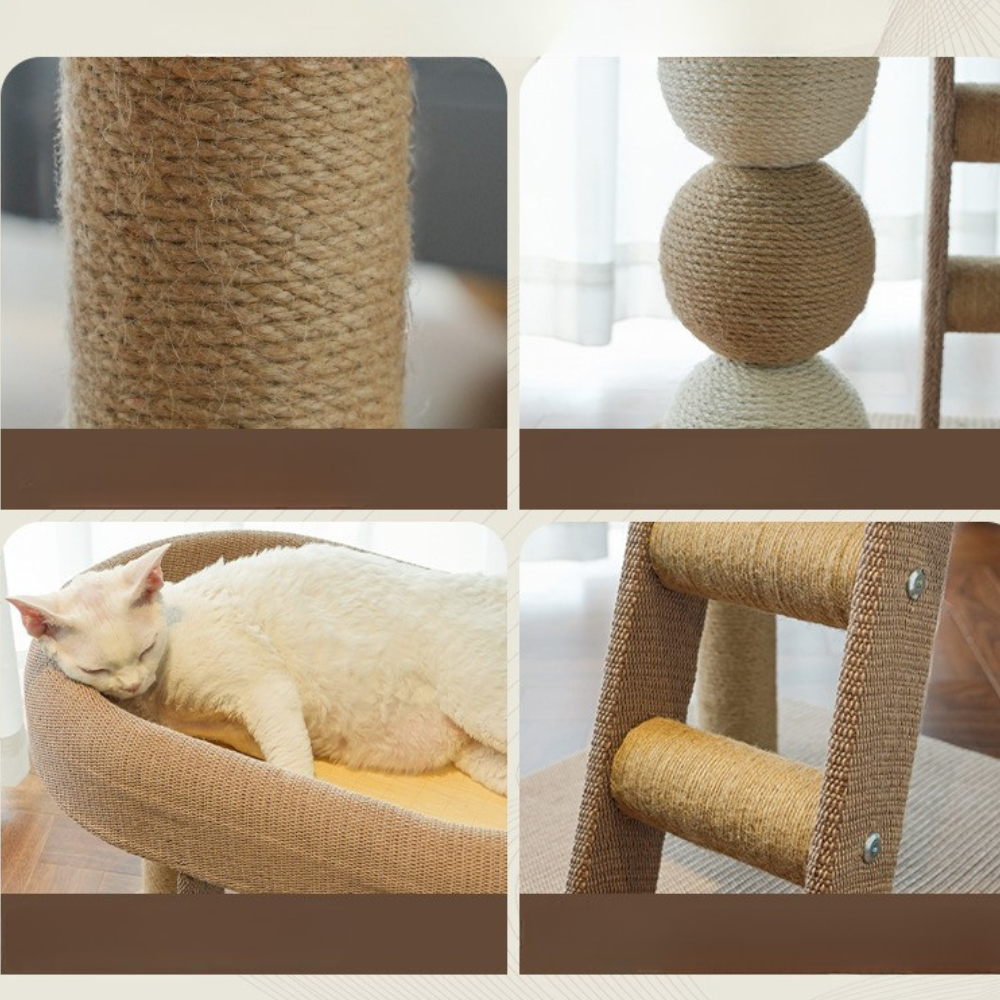 Sisal Cat Nest & Activity Centre - Modern Scandi Design - Default Title - Furniture - Catati Cat Store