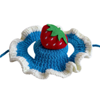 Hand-Knitted Crochet Cat Hat - Cute Artisan Pet Accessory
