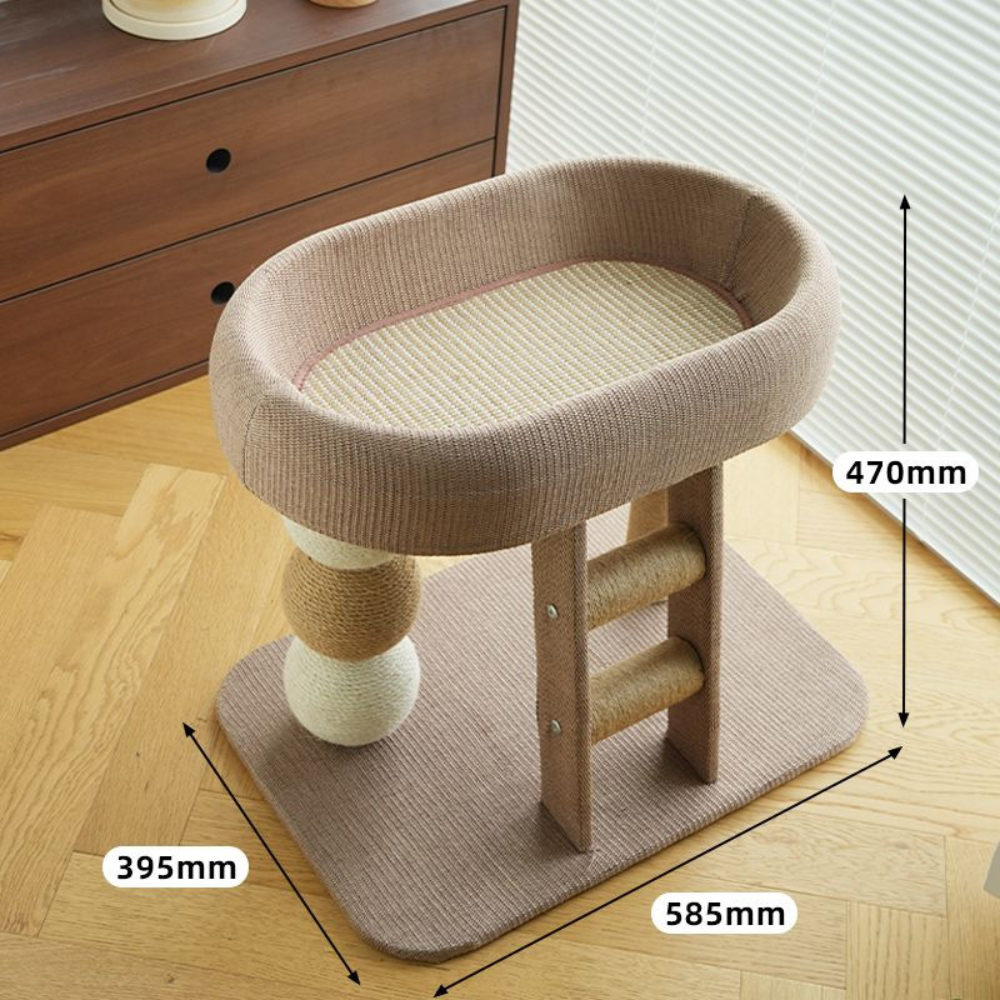 Sisal Cat Nest & Activity Centre - Modern Scandi Design - Default Title - Furniture - Catati Cat Store