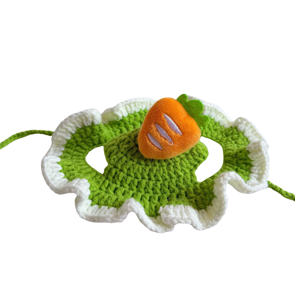 Hand-Knitted Crochet Cat Hat - Cute Artisan Pet Accessory