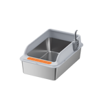 XL 60cm Stainless Steel Cat Litter Box with Scoop – Clean & Durable