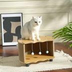 Eggshell Cat Tree with Scratcher & Hanging Toys by CATATI SELECTED - Default Title - Furniture - Catati