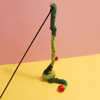 Christmas Tree Cat Teaser Wand – Festive Chase Toy for Playful Cats