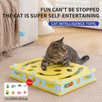 Suction Cup Spring Furball Cat Toy – Interactive Enrichment Game by CATATI SELECTED - Default Title - Playing - Catati