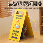Multifunctional Roadblock Cat Nest – Privacy & Enrichment for Shy Cats by CATATI SELECTED - Yellow - Furniture - Catati