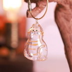 Cat Whisker Holder Keychain – Glass Keepsake Charm (3 Styles) by CATATI SELECTED - Orange - Other - Catati