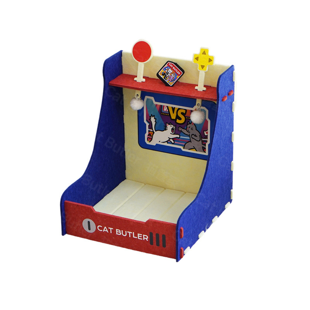 Arcade Game Console Cat Bed - Retro Felt Design