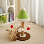 Cedar Cat Scratching Post - Sisal & Snow-Cap Design