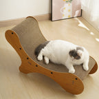 Curved Chaise Cat Scratcher - Premium MDF & Corrugated Cardboard