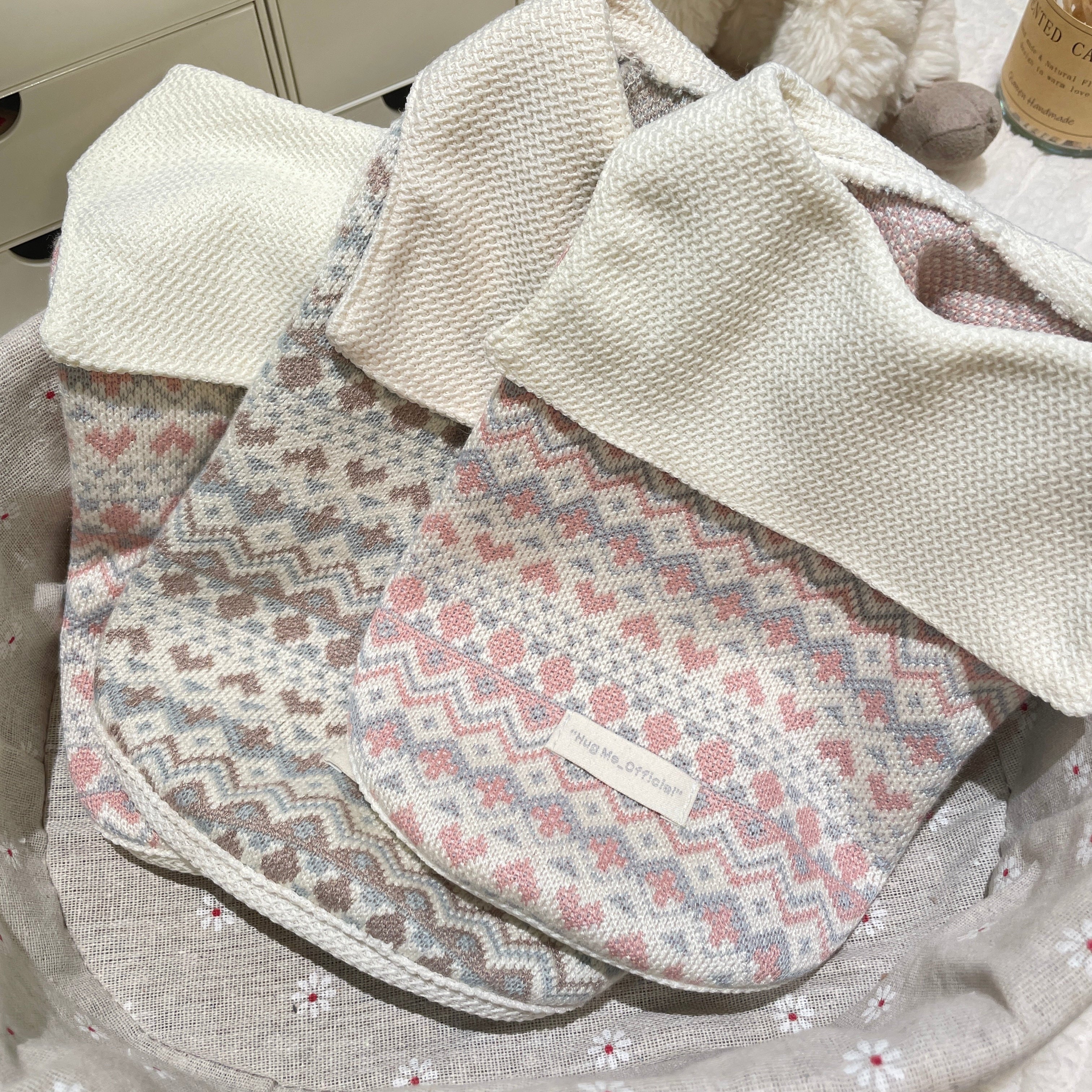 Winter Knit Fleece Collar Cat Hoodie by CATATI SELECTED - Pink / L - Accessories - Catati