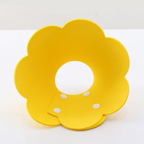 Soft Flower Cat Recovery Collar - Anti-Lick Comfort Cone - S / Yellow - Accessories - Catati Cat Store
