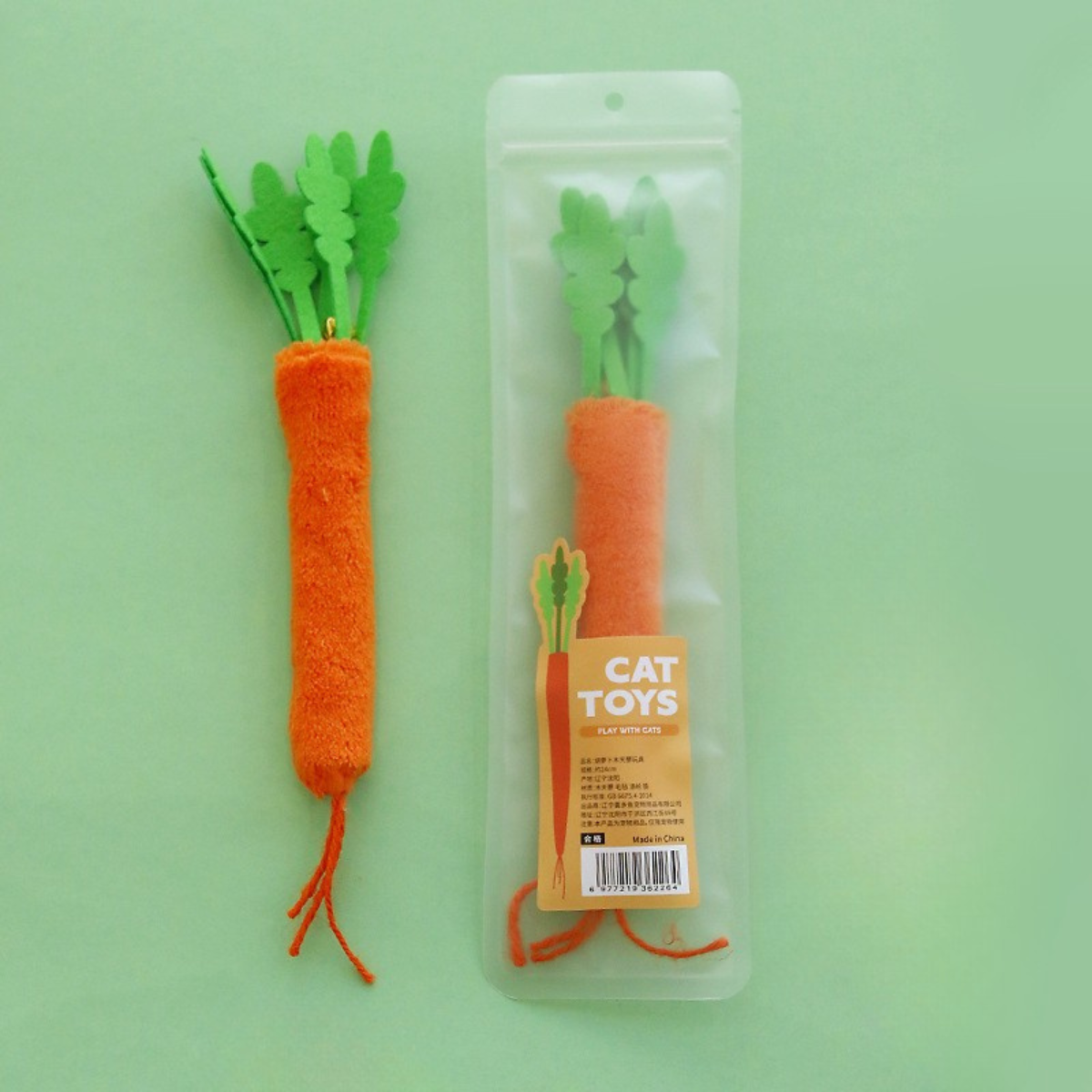 Carrot & Spring Onion Catnip Toy – NZ Enrichment Pick