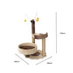 Bordeaux Cat Tree with Hammock & Toys – Catati Comfort Series by Catati - Default Title - Furniture - Catati