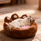 Plush Cat Paw Bed - Deep Sleep Comfort
