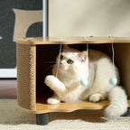 Eggshell Cat Tree with Scratcher & Hanging Toys by CATATI SELECTED - Default Title - Furniture - Catati