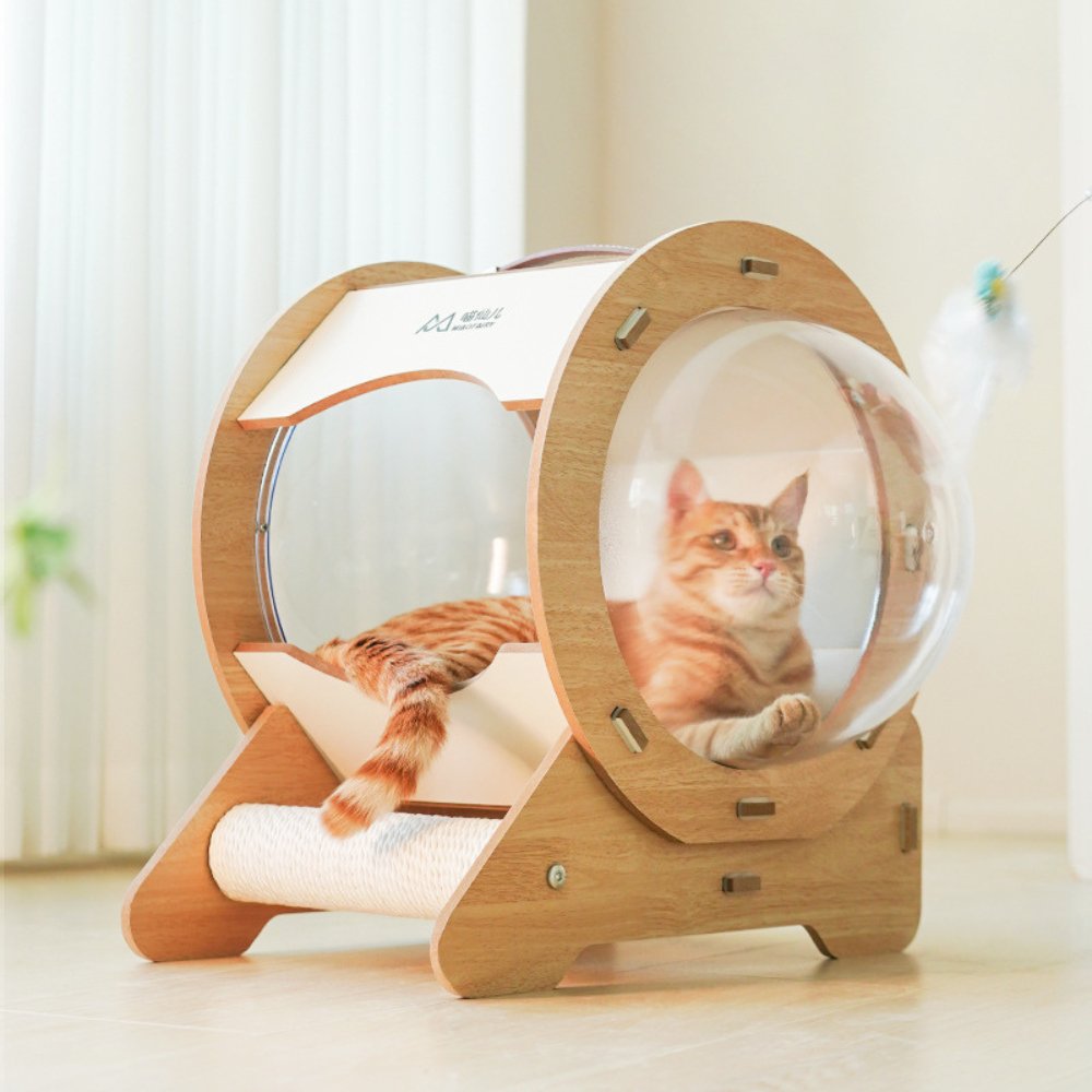 360° Dual - Sided Capsule Cat Bed - catati - nz - cat - products - online