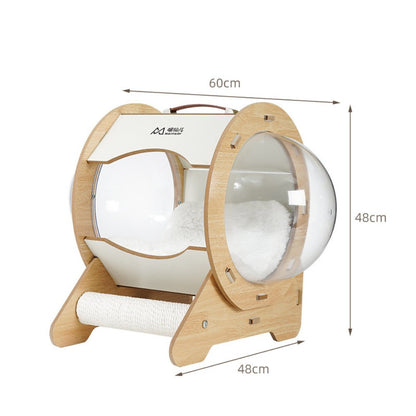 360° Dual - Sided Capsule Cat Bed - catati - nz - cat - products - online