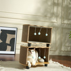 Eggshell Cat Tree with Scratcher & Hanging Toys by CATATI SELECTED - Default Title - Furniture - Catati