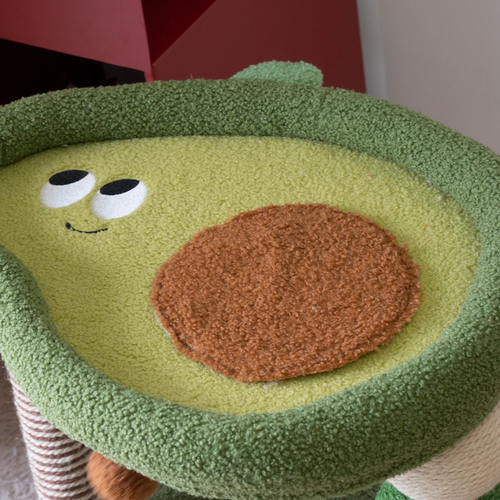 Avocado Cat Scratching Post - Sisal & Soft Plush Activity Centre - 55cm | Catati NZ - Default Title - Furniture - Catati Cat Store