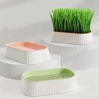 Self-Draining Cat Grass Tray – Mess-Free Growing for Indoor Cats