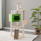 Designer Cat Castle Tower - Single Panoramic Space Capsule & Biologically Optimized Tones