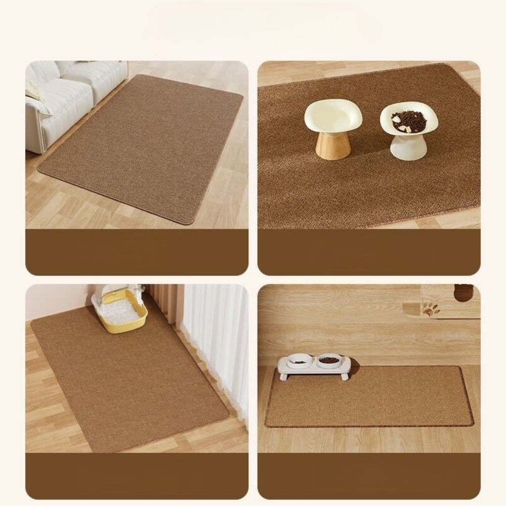 Sisal Multi-Purpose Scratching Mat - 50x80cm Extra Large Surface - Default Title - Furniture - Catati Cat Store