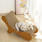Curved Chaise Cat Scratcher - Premium MDF & Corrugated Cardboard