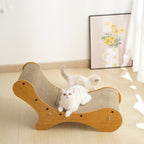 Curved Chaise Cat Scratcher - Premium MDF & Corrugated Cardboard