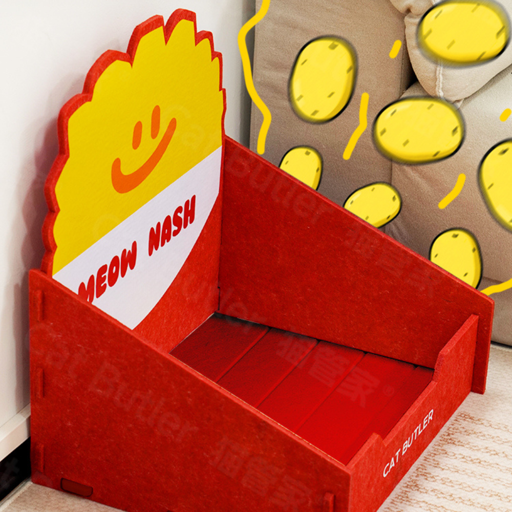 Meow Nash "Potato Hash" Cat House - Premium Felt Hideaway
