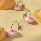 UFO Smart Cat Toy – Interactive Laser & Feather Teaser