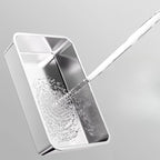 (60cm) XL High Enclosed Stainless Steel Cat Litter Box by CATATI SELECTED - Silver - Litter - Catati