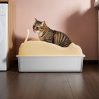 60cm Stainless Steel Cat Litter Box with Scoop – Clean & Durable