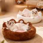 Plush Cat Paw Bed - Deep Sleep Comfort