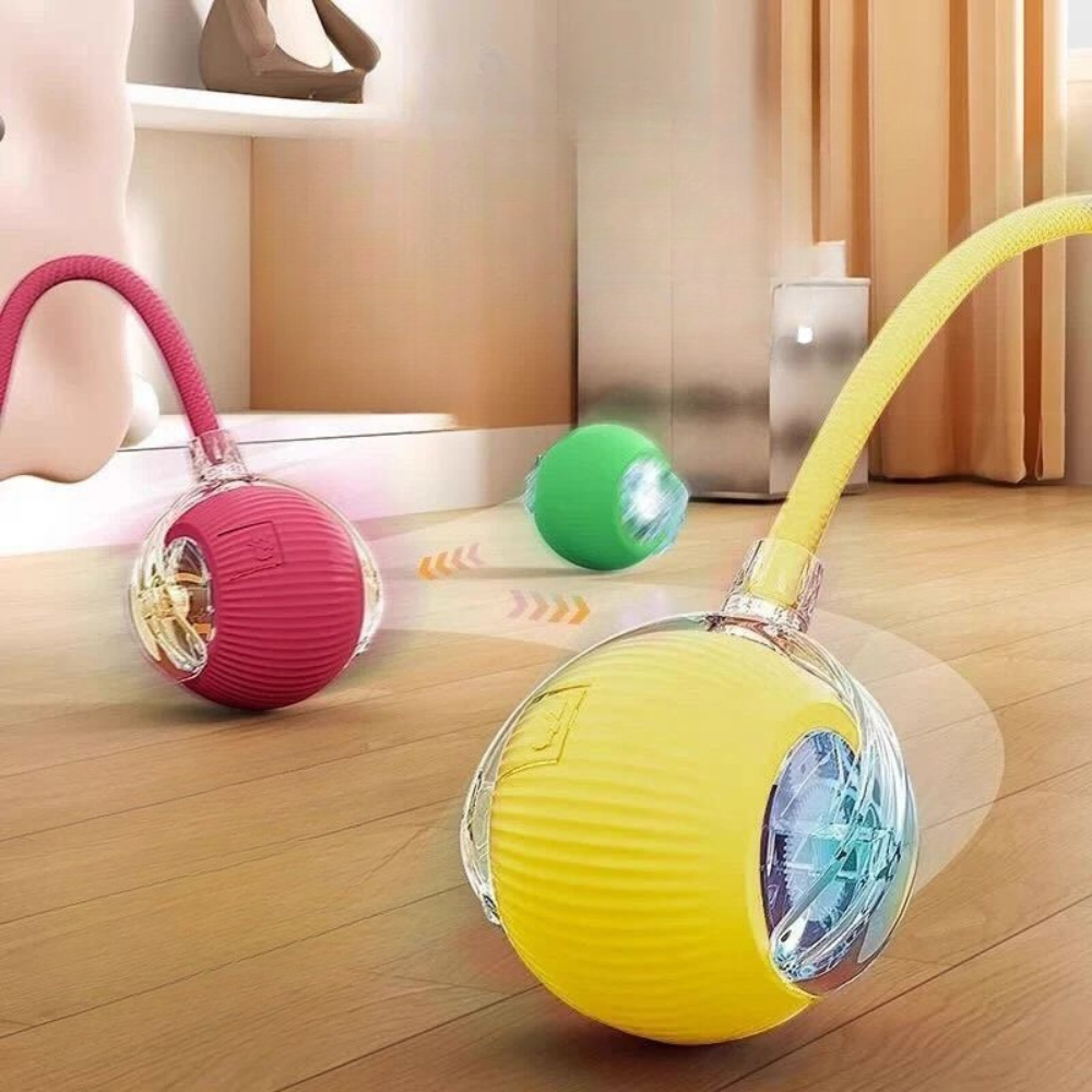 Smart Interactive Wool Ball - Type-C Rechargeable - Grey - Catati Cat Store