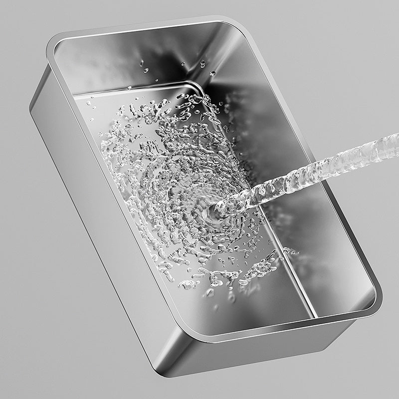 XL 60cm Stainless Steel Cat Litter Box with Scoop – Clean & Durable