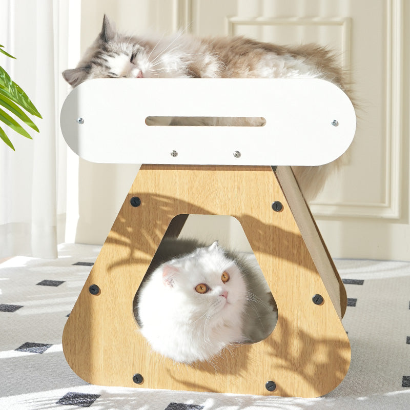 Modern Wood Cat Scratcher & Lounge – Multi-Level Design by CATATI SELECTED - Default Title - Furniture - Catati
