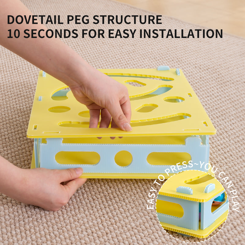 Suction Cup Spring Furball Cat Toy – Interactive Enrichment Game by CATATI SELECTED - Default Title - Playing - Catati