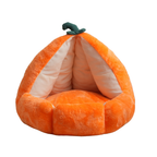 Pumpkin Cave Cat Bed - Ultra-Soft Plush Sanctuary