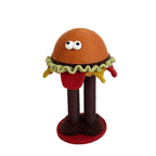 Hamburger Double-Post Cat Scratcher - Sisal & MDF Construction - Default Title - Furniture - Catati Cat Store