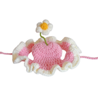 Hand-Knitted Crochet Cat Hat - Cute Artisan Pet Accessory