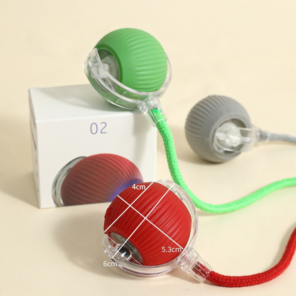 Smart Interactive Wool Ball - Type-C Rechargeable - Grey - Catati Cat Store
