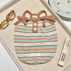 Striped Bowtie Shoulder Cat Vest – Summer Petwear NZ by CATATI SELECTED - M - Accessories - Catati