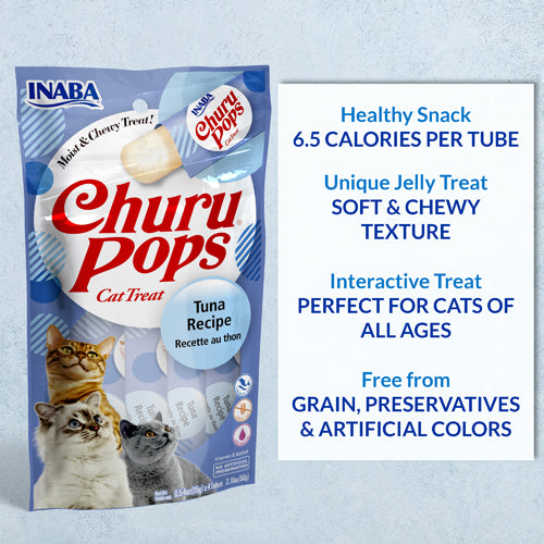 INABA Churu Pops Cat Treats – Tuna, Chicken & Salmon by Catati - Tuna - Food - Catati